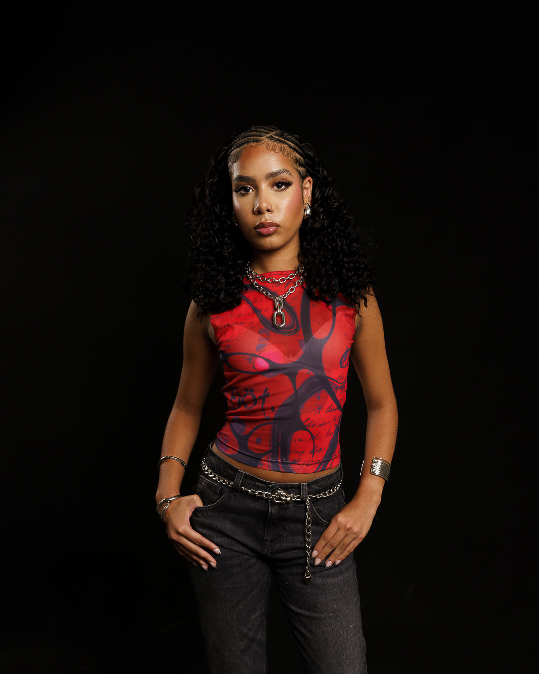 Rouge Solaire Mesh Top