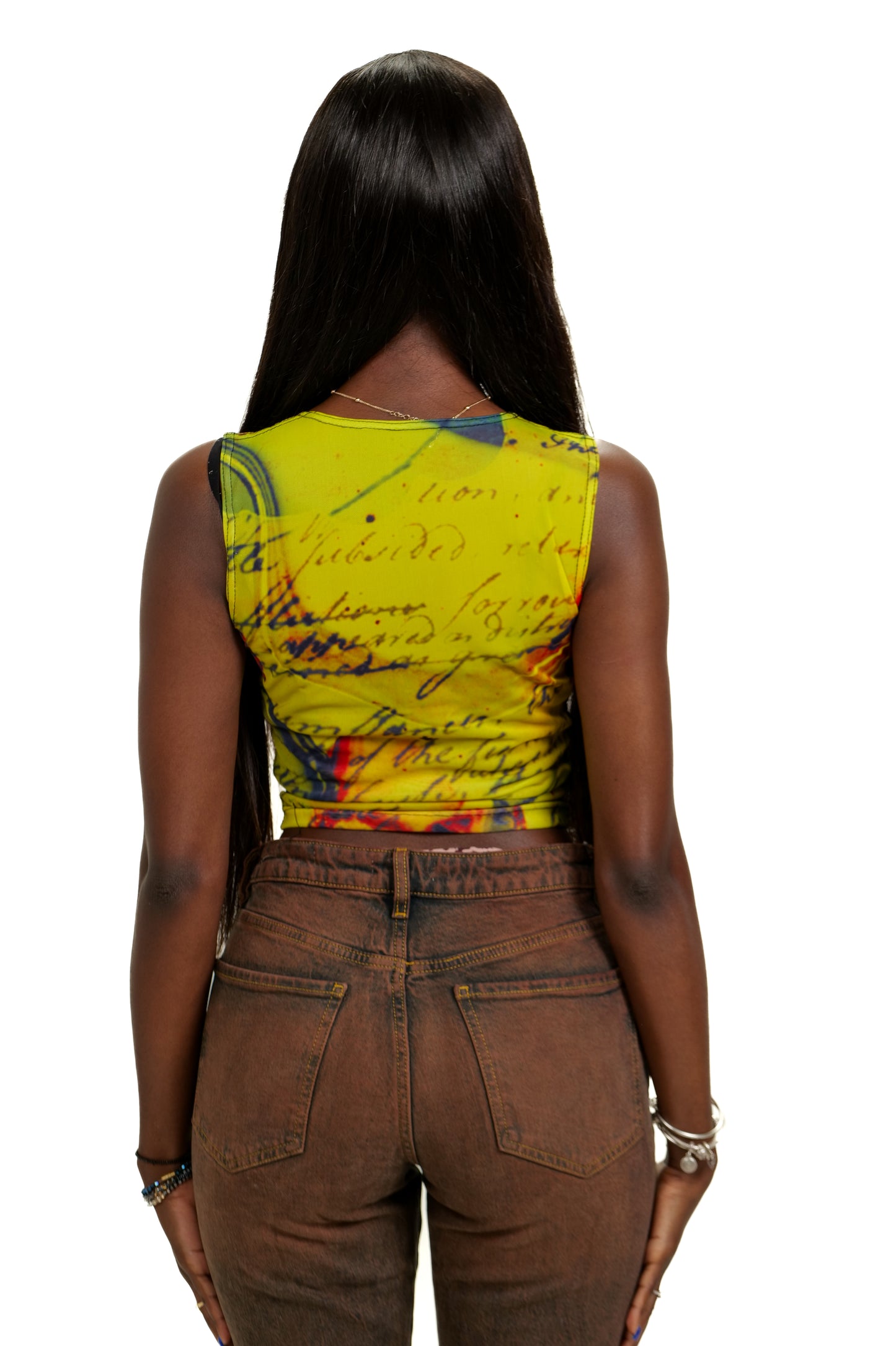Molten Mirage Mesh Top